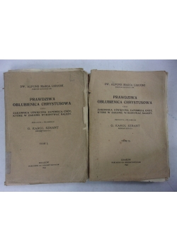 Prawdziwa oblubienica Chrystusowa, tom I-II,  1926 r.