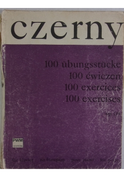 Czerny 100 ćwiczeń op. 139