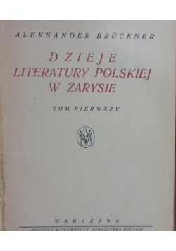 Dzieje literatury polskiej w zarysie 2 tomy 1908 r