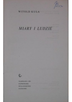 Miary i ludzie