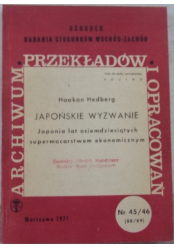 Japońskie wyzwanie