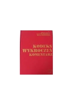 Kodeks wykroczeń Komentarz