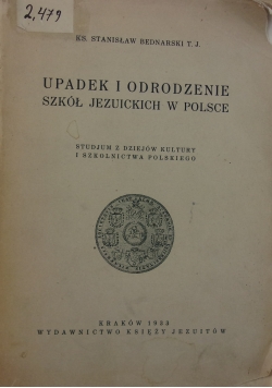 Upadek i odrodzenie szkół jezuickich w Polsce, 1933 r.