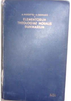 Elementorum theologiae moralis, 1932 r.
