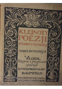 Klejnoty poezji staropolskiej 1919 r.
