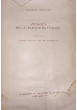 Antologia della Letteratura Italiana