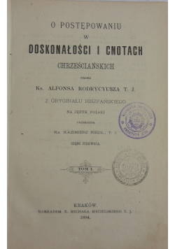 O postępowaniu w doskonałości i cnotach chrześcijańskich , 1894 r.
