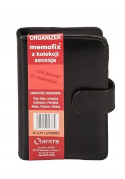 Kalendarz 2018 Memofix K-331 czarny