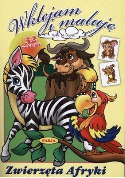 Wklejam i maluję - Zwierzęta Afryki