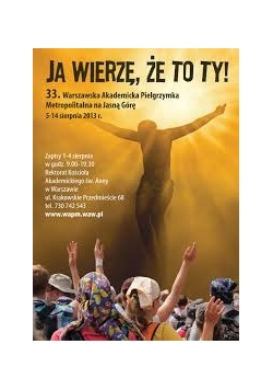 Ja wierzę, że to ty
