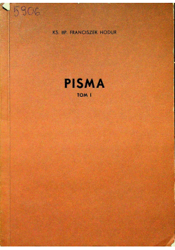 Hodur Pisma Tom I