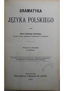 Gramatyka Języka Polskiego 1907 r