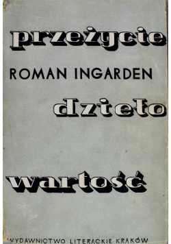 Przeżycie dzieło wartość