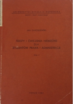 Testy i ćwiczenia niemieckie dla studentów prawa administracji