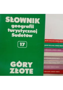Słownik geografii turystycznej Sudetów, zestaw 9 książek