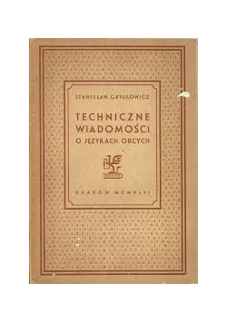 Techniczne wiadomości o językach obcych, 1946 r.