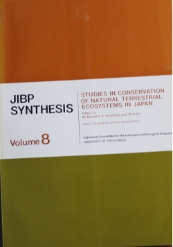 Studies in Conservation of Natural Terrestrial Ecosystems in Japan Volume 8