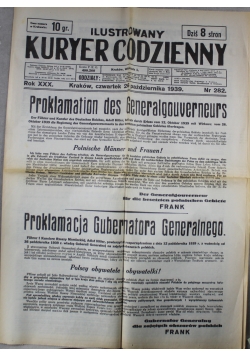 Ilustrowany Kuryer Codzienny Nr 282 1939 r.