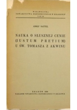Nauka o szłusznej cenie
