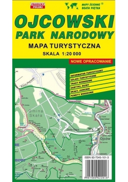 Ojcowski PN 1:20 000 mapa turystyczna PIĘTKA