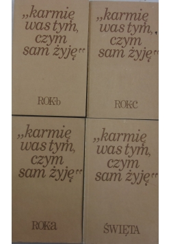 Karmię was tym, czym sam żyję zestaw 4 książek