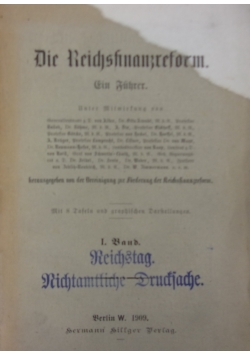 Die Reichsfinanzreform, 1909 r.