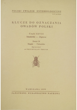 Klucze do oznaczania owadów Polski Zeszyt 21