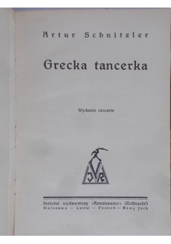 Grecka tancerka 1923 r.