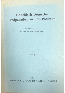 Hebraisch-Deutsche Praparation zu den Palmen