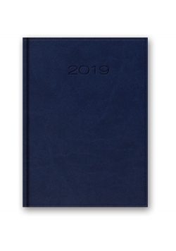 Kalendarz 2019 31T A4 książkowy tygodniowy niebieski