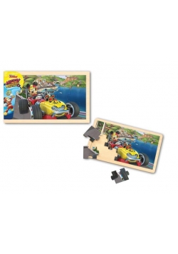 Drewniana układanka Mickey and the Roadster Racers