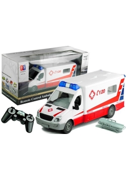 Ambulans Karetka Pogotowia Sterowana na Pilot 1:18
