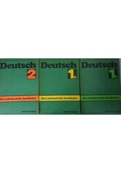 Deutsch. Ein Lehrbuch fur Auslander. Zestaw 3 książek