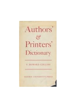 Authors & Printers Dictionary