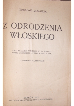 Z odrodzenia Włoskiego ,1922r.