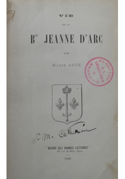 Vie de la Bse Jeanne D'Arc 1909 r.