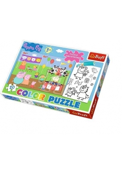 Puzzle Color Świnka Peppa TREFL