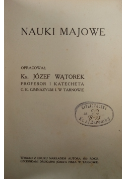 Nauki majowe, 1913 r.