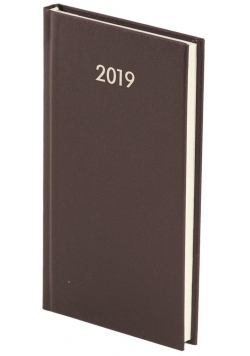 Kalendarz 2019 A6 Tygodniowy Albit Brąz
