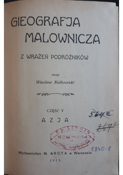 Geografja malownicza z wrażeń podróżników, 1911 r.