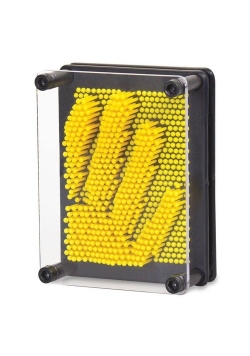 Mały plastikowy Pin Art żółty