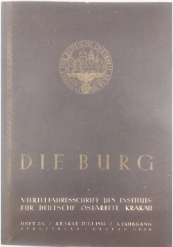 Die Burg Heft, nr. 3 / 4, 1944 r.