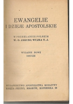 Ewangelie i Dzieje Apostolskie, 1938r.