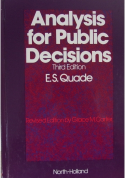 Analysis for Public Decisions