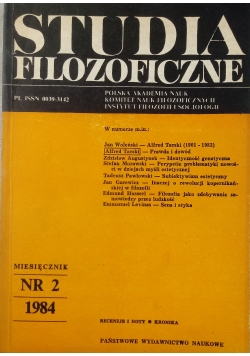 Studia Filozoficzne ,Nr 2