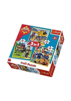 Puzzle 3w1 Strażak Sam w akcji