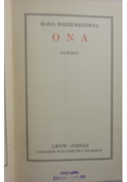 Ona, ok. 1930 r.