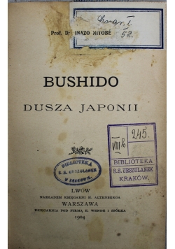 Bushido Dusza Japonii