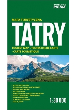 Tatry 1:30 000 mapa turystczna PIĘTKA