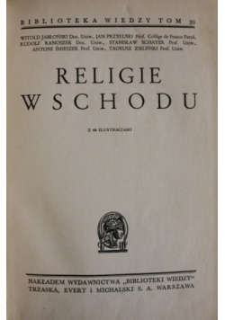 Religie Wschodnie ,1938r.